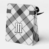 Clan MacFarlane Black and White Tartan Geschenkschachtel (Rückseite)
