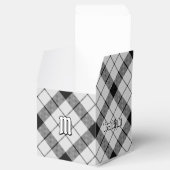 Clan MacFarlane Black and White Tartan Geschenkschachtel (Geöffnet)