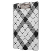 Clan MacFarlane Black and White Tartan Klemmbrett (Links)