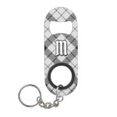 Clan MacFarlane Black and White Tartan Mini Flaschenöffner (Vorderseite)