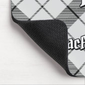 Clan MacFarlane Black and White Tartan Mousepad (Ecke)