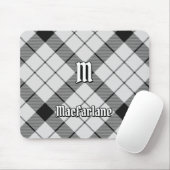 Clan MacFarlane Black and White Tartan Mousepad (Mit Mouse)