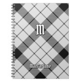 Clan MacFarlane Black and White Tartan Notizblock (Vorderseite)