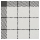 Clan MacFarlane Black and White Tartan Stoff (Nahaufnahme)