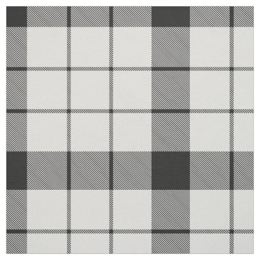 Clan MacFarlane Black and White Tartan Stoff (Muster)