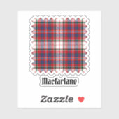 Clan MacFarlane Dress Tartan Aufkleber (Blatt)