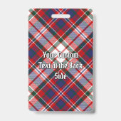 Clan MacFarlane Dress Tartan Ausweis (Rückseite)