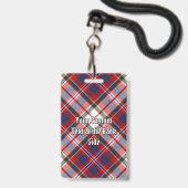 Clan MacFarlane Dress Tartan Ausweis (Rückseite mit Lanyard)