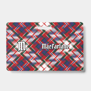 Clan MacFarlane Dress Tartan Ausweis