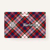 Clan MacFarlane Dress Tartan Ausweis (Vorderseite)