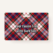 Clan MacFarlane Dress Tartan Ausweis (Rückseite)