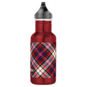 Clan MacFarlane Dress Tartan Edelstahlflasche (Rechts)