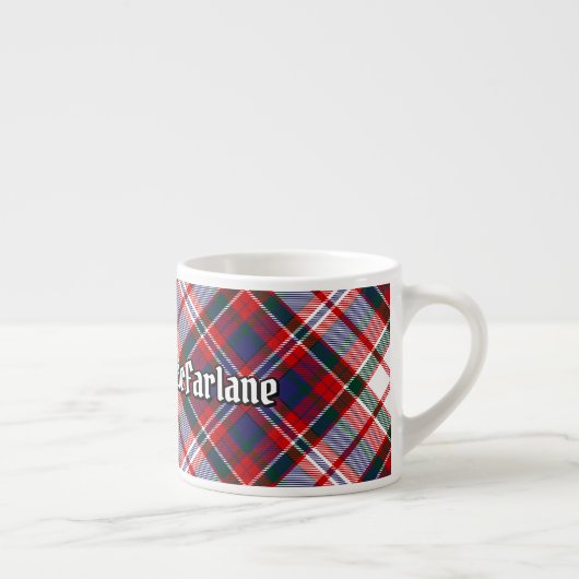 Clan MacFarlane Dress Tartan Espressotasse (Rechts)