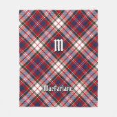 Clan MacFarlane Dress Tartan Fleecedecke (Vorderseite)