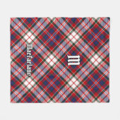 Clan MacFarlane Dress Tartan Fleecedecke (Vorderseite (Horizontal))