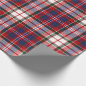 Clan MacFarlane Dress Tartan Geschenkpapier (Ecke)