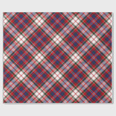 Clan MacFarlane Dress Tartan Geschenkpapier (Flach)