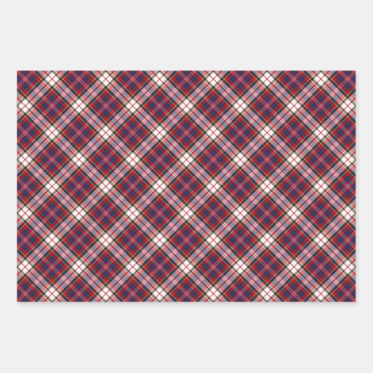 Clan MacFarlane Dress Tartan Geschenkpapier Set (Vorderseite 2)