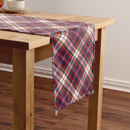Clan MacFarlane Dress Tartan Großer Tischläufer (Beispiel)