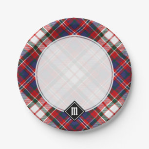 Clan MacFarlane Dress Tartan Pappteller