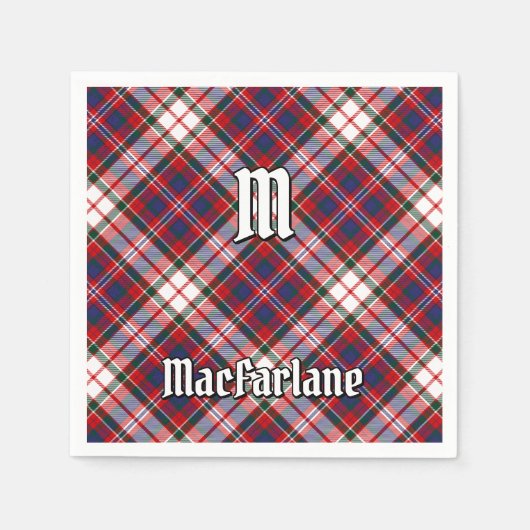 Clan MacFarlane Dress Tartan Serviette (Vorderseite)