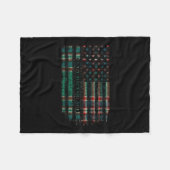 Clan Macfarlane Hunting Scottish Tartan Us Flag Sc Fleecedecke (Vorderseite (Horizontal))