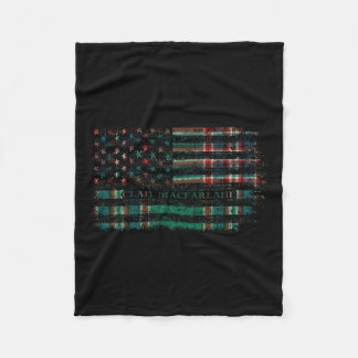 Clan Macfarlane Hunting Scottish Tartan Us Flag Sc Fleecedecke