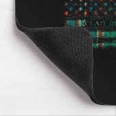 Clan Macfarlane Hunting Scottish Tartan Us Flag Sc Mousepad (Ecke)