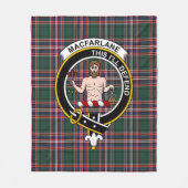 Clan MacFarlane Jagd Altes Tartan Kariert Fleecedecke (Vorderseite)