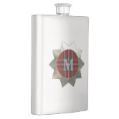 Clan MacFarlane Kariert Monogram Flask Flachmann (Rechts)