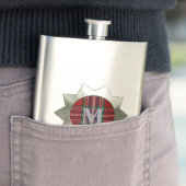 Clan MacFarlane Kariert Monogram Flask Flachmann (Beispiel)
