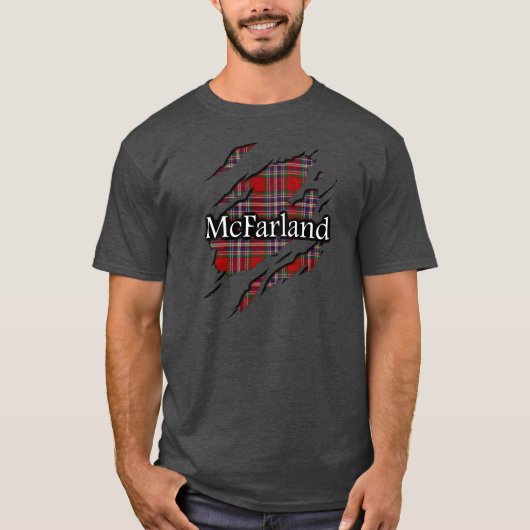 Clan MacFarlane McFarland Tartan-Geist-Shirt T-Shirt (Vorderseite)