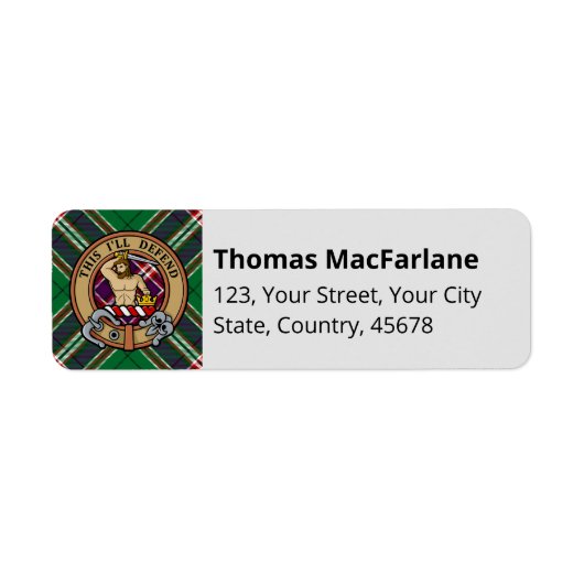 Clan MacFarlane Modern Hunting Tartan (Vorne)