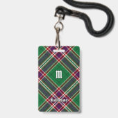 Clan MacFarlane Modern Hunting Tartan Ausweis (Vorderseite mit Lanyard)