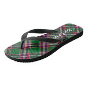 Clan MacFarlane Modern Hunting Tartan Badesandalen (Schrägansicht)