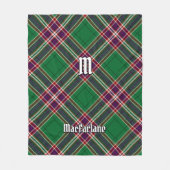 Clan MacFarlane Modern Hunting Tartan Fleecedecke (Vorderseite)