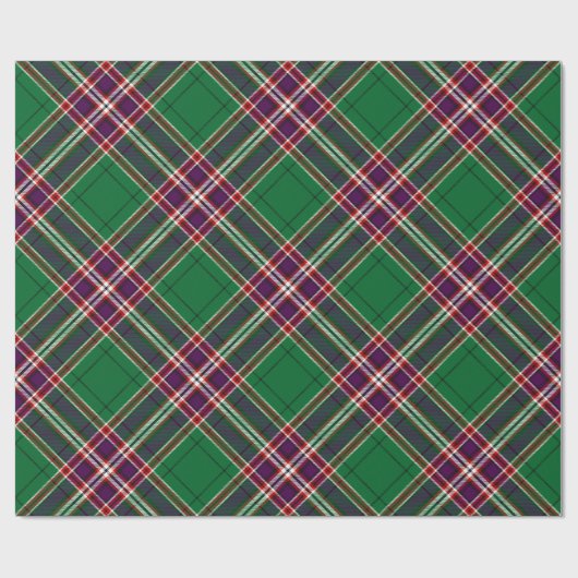 Clan MacFarlane Modern Hunting Tartan Geschenkpapier (Flach)