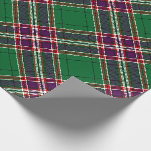 Clan MacFarlane Modern Hunting Tartan Geschenkpapier (Ecke)