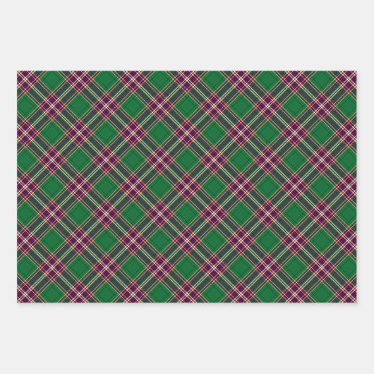 Clan MacFarlane Modern Hunting Tartan Geschenkpapier Set (Vorderseite 2)