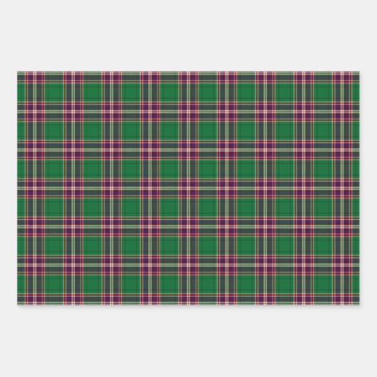 Clan MacFarlane Modern Hunting Tartan Geschenkpapier Set (Vorderseite)