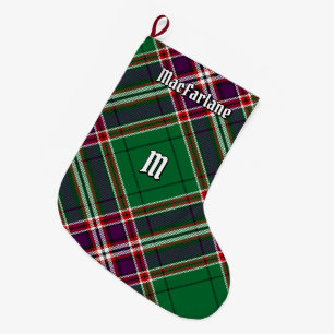Clan MacFarlane Modern Hunting Tartan Großer Weihnachtsstrumpf