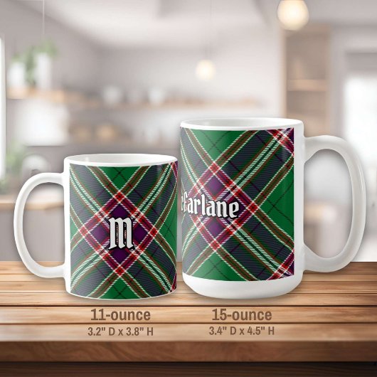 Clan MacFarlane Modern Hunting Tartan Kaffeetasse