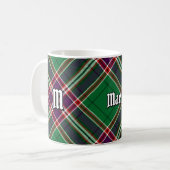 Clan MacFarlane Modern Hunting Tartan Kaffeetasse (Vorderseite Links)