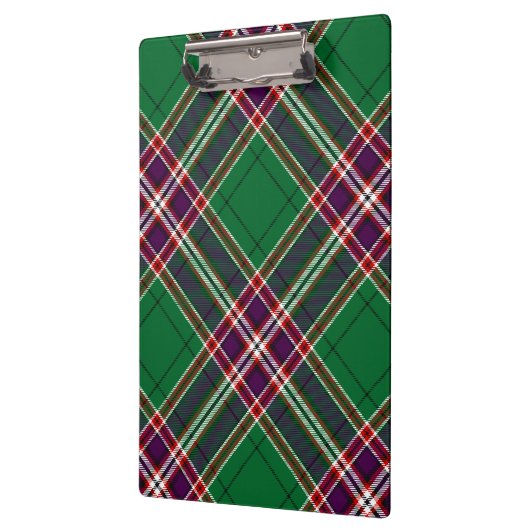Clan MacFarlane Modern Hunting Tartan Klemmbrett (Links)