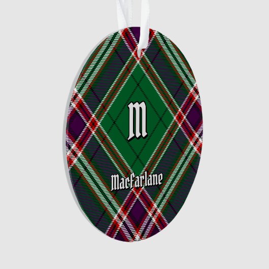 Clan MacFarlane Modern Hunting Tartan Ornament (Vorderseite)