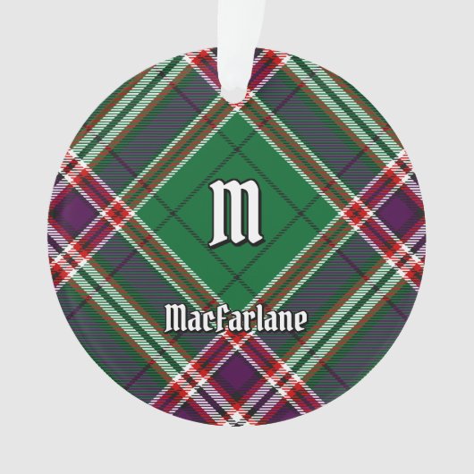 Clan MacFarlane Modern Hunting Tartan Ornament (Vorderseite)