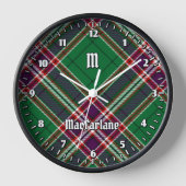 Clan MacFarlane Modern Hunting Tartan Uhr (Vorderseite)