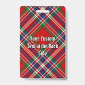 Clan MacFarlane Red Tartan Ausweis (Rückseite)