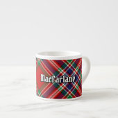 Clan MacFarlane Red Tartan Espressotasse (Vorderseite Rechts)