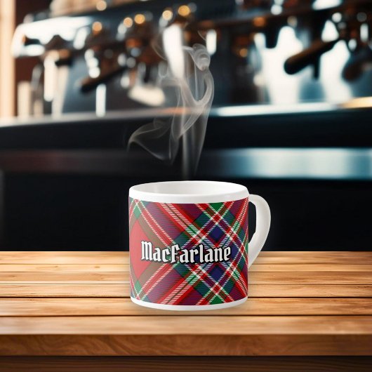 Clan MacFarlane Red Tartan Espressotasse